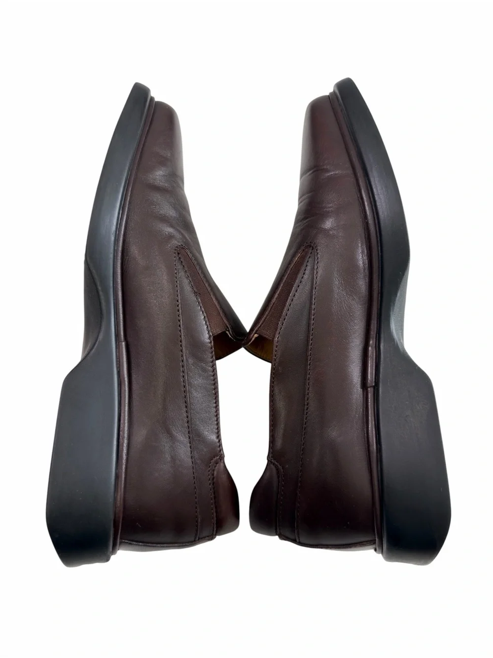 Bally Rolamo Leather Slip-On Loafers Dark Brown Men’s Size 7D
